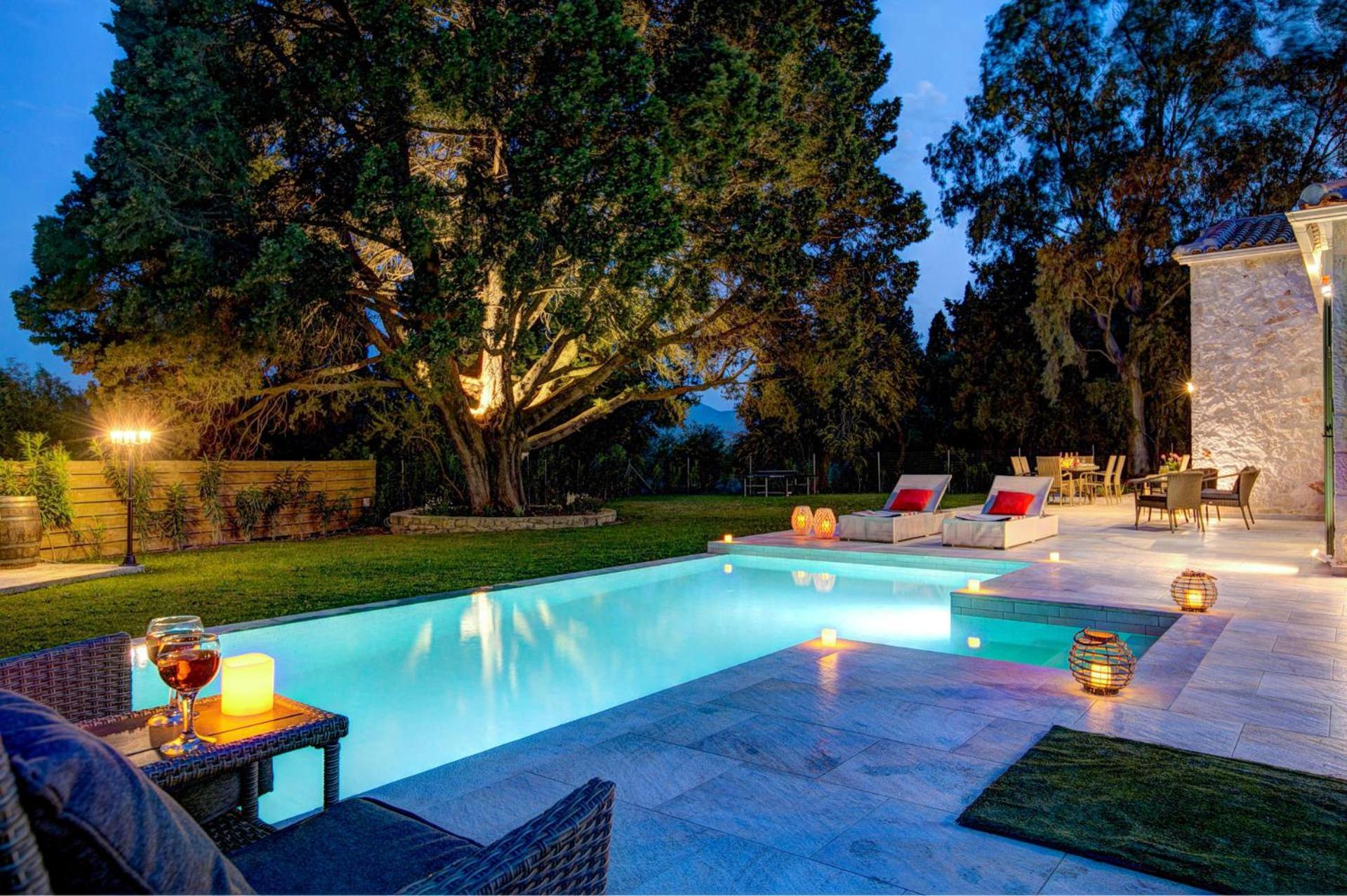 Astarte Villas - Laalu Private Villa With Pool Koukounariá Kültér fotó