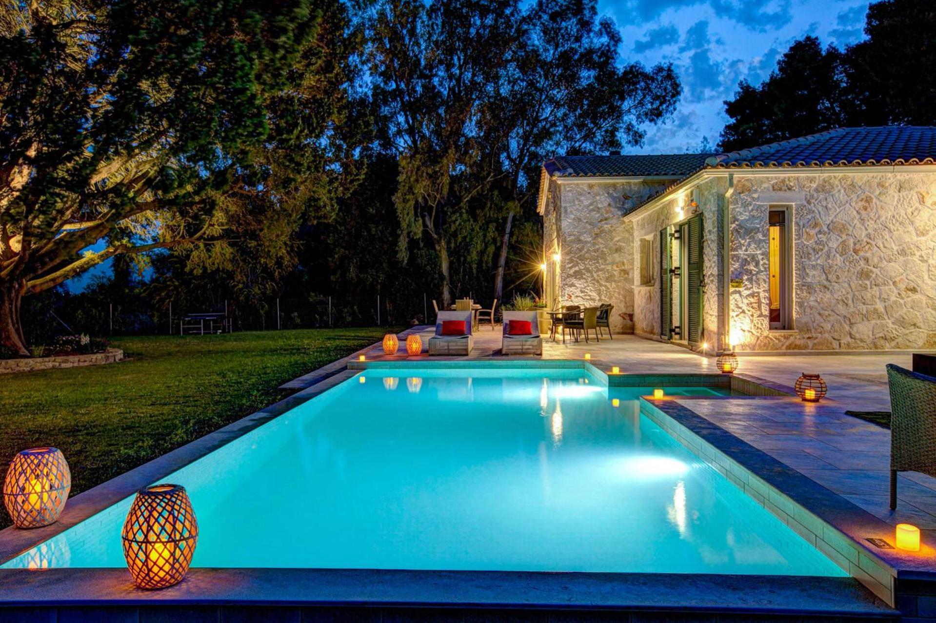 Astarte Villas - Laalu Private Villa With Pool Koukounariá Kültér fotó